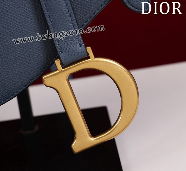 Dior专柜新款迪奥高仿原单长肩带大小号牛皮马鞍包手拎斜挎包 djfk1778